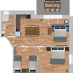 Moderne Mit Parkplatz - Floor Apartment *